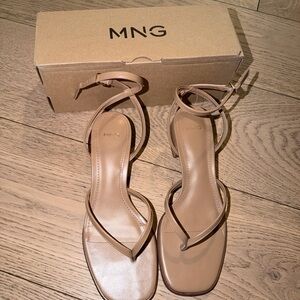 Mango Women's Brown Strappy Sandals